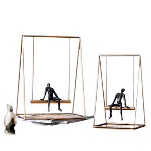 Décorations intérieures modernes en fer, ornements oscillants, sculpture de bureau, accessoires de décoration - Product Image 4