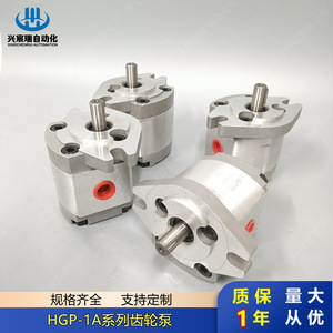 Pompe à engrenages Xingchenrui Automation HGP Série 1A en alliage d'aluminium à montage sur bride pour distribution d'huile hydraulique, automatisation industrielle - Product Image 4