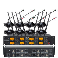 Système de microphone de conférence professionnel UHF UR-8000C-D à col de cygne pour salles de réunion et conférences
