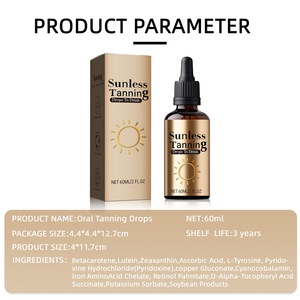 60ml Etiqueta Privada Orgánico Autobronceador en Gotas para un <span class=keywords><strong>Bronceado</strong></span> Oscuro, Hidratante y <span class=keywords><strong>Saludable</strong></span>, Aceite Autobronceador - Product Image 3