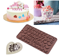 Custom Chocoladereep Cakevorm-Eco-Vriendelijke Siliconenrubber Voor Valentijn Bakken