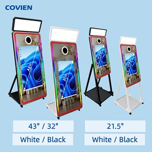 Machine Photobooth Miroir en Gros avec Écran Tactile 32 Pouces et Caméra Intégrée pour <span class=keywords><strong>Selfie</strong></span> Magique - Product Image 3