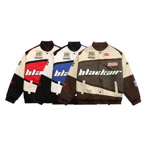 Giacca da Moto 205 VIP M&M Stile Americano da Uomo, Giubbotto da Baseball dal Look Retrò Hip Hop, Ampio e Versatile per Coppia, Capospalla da Uomo - Product Image 3