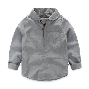 Vente en gros express de vêtements pour enfants, chemise unie pour garçon - Product Image 2