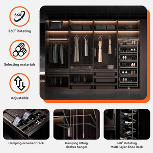 Biểu Tượng Tùy Chỉnh OEM & ODM Hiện Đại Có Thể Tháo Rời Gỗ Tủ Quần Áo Tủ Quần Áo Cho Phòng Ngủ Lưu Trữ Đồ Nội Thất - Product Image 4