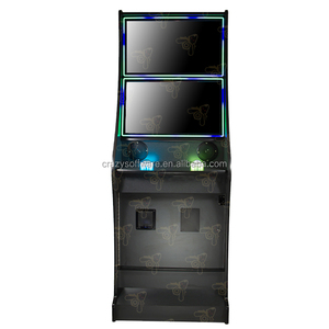 Giá cả phải chăng Giá vật liệu gỗ Màn hình kép 27 "LED cạnh màn hình cảm ứng sitdown <span class=keywords><strong>Arcade</strong></span> trò chơi tủ với bạch kim kỹ năng trò chơi - Product Image 3