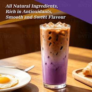 BSTBIO <span class=keywords><strong>Latte</strong></span> in Polvere di Igname Viola con Caffè Arabica per Bevande, Etichetta Privata, 100g/180g/sacchetto, Caffè UBE - Product Image 5
