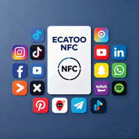 Carte de visite numérique intelligente NFC noire mate NFC 213 215, carte de médias sociaux NFC 216