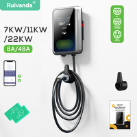 Stations de recharge pour véhicules électriques de haute qualité 7KW 11kw AC Station de recharge EV Wallbox Chargeur de station de voiture électrique