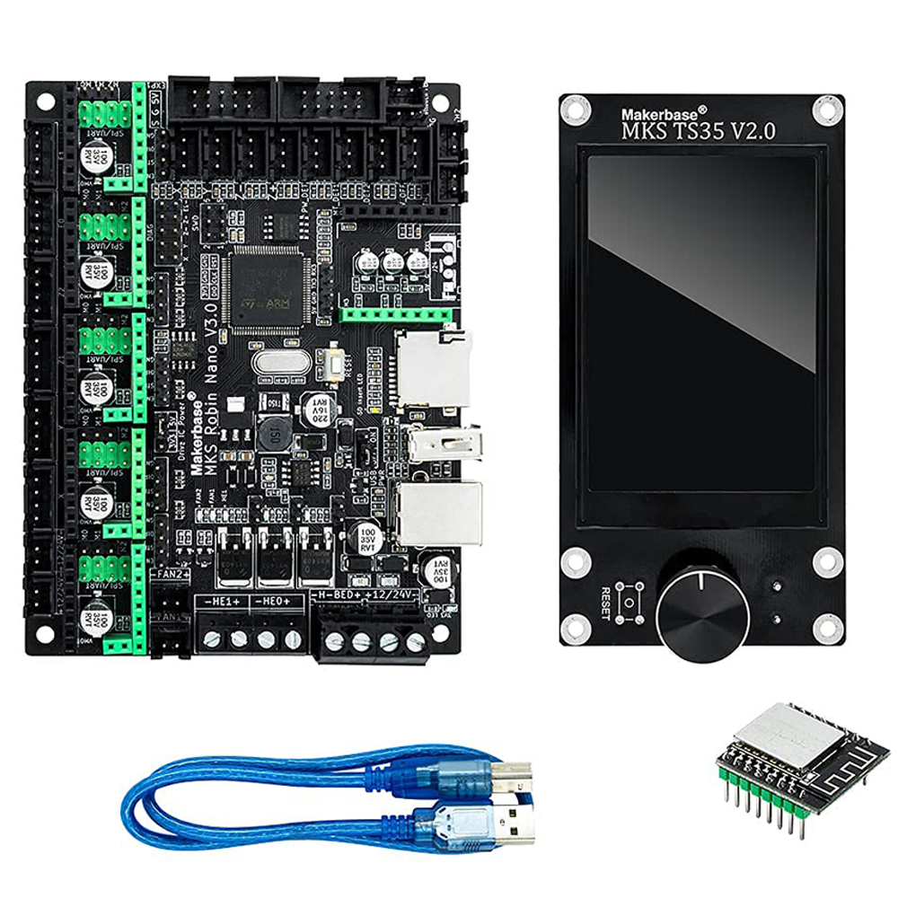 Плата управления Twotrees MKS Robin Nano V3.1, сенсорный экран TS35, 32 бита, запчасти для контроллера материнской платы 3D-принтера Robin