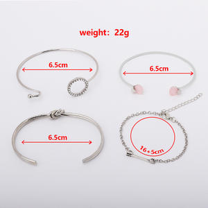 Fashion Jewelry <b>Sets</b> Women's Arrow Crystal Rhinestone <b>Bracelet</b> Necklace Earrings Party Zinc Alloy 2024 - Product Image 4