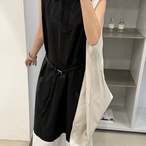 Vestido Elegante Largo de Primavera-Verano 2025, Estilo Chic, de Alta Gama, Ligero y Lujoso, Sin Mangas, con Cinturón, para Mujer - Product Image 4