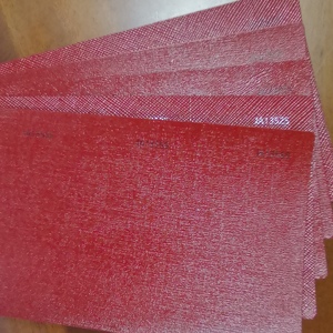 Papel de Cuero Sintético Brillante Rojo Vibrante de 120 g/m², Multitextura, con Relieve Personalizado, para Cajas de Joyería y Embalaje de Regalos - Product Image 2