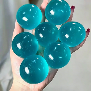 YIWUPOWER Jouet promotionnel écologique, mignon, en forme de dessin animé, type 'Ice Skin' et 'Squishy', à texture 'Coconut Ball', à montée lente en maltose, en forme de boule à tenir à la main, pour personnalisation DIY - Product Image 4
