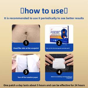 Parche Termomagnético para la Próstata, <span class=keywords><strong>Prostatitis</strong></span> Aguda y Crónica, Dolor Lumbar, Yeso Negro, Dispositivo Médico Clase II QLX-001 China - Product Image 4