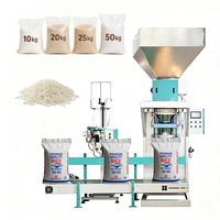 Machine semi-automatique de remplissage et de scellage de sacs de céréales de 10 kg pour farine de blé, aliments pour animaux (poulets, vaches, oiseaux), et emballage de riz de 25 kg