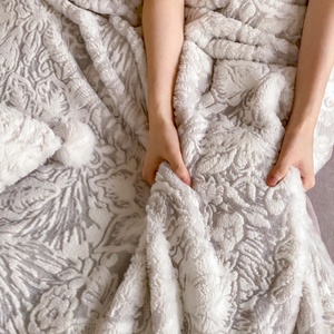 Ensemble de literie en <span class=keywords><strong>polaire</strong></span> d'hiver luxueux, doux, chaud et épais, housse de <span class=keywords><strong>couette</strong></span>, ensemble de literie épais <span class=keywords><strong>double</strong></span> <span class=keywords><strong>face</strong></span> 4 pièces pour l'hiver - Product Image 6