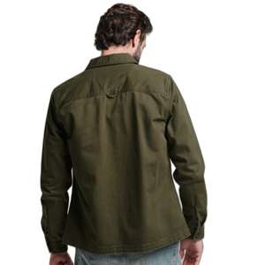 เสื้อเชิ้ตผ้าฝ้ายผ้าลายเฮอร์ริ่งโบนสำหรับผู้ชายไซส์ XL, เสื้อเชิ้ตผ้าคอตตอนซักได้ป้องกันการซีด - Product Image 4