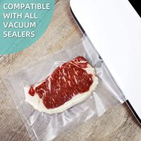 Nylon vacuümsealzakken, getextureerde plastic voedselzakken, op maat gemaakte vacuümzakken voor het verpakken van vlees en diepvriesproducten