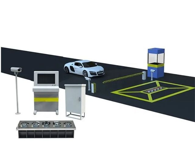 Fixed Under Vehicle Inspection System Car Bomb Detector Under Vehicle Screening System
