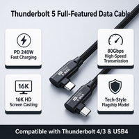 Câble de charge rapide USB-C vers Type-C 48V 240W avec gaine en nylon pour iPhone vers Android