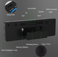 YIZHI gran número pantalla LED Digital cuenta regresiva reloj intervalo Fitness entrenamiento temporizador para interior gimnasio en casa con Control remoto