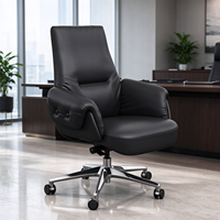 Chaise de bureau moderne haut de gamme pivotante et à bascule pour salle de réunion, avec accoudoirs confortables et réglage de la hauteur pour usage commercial