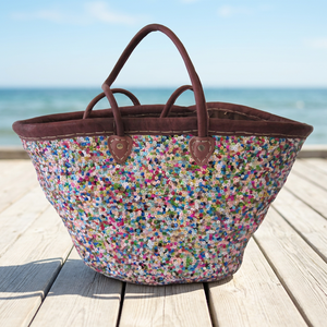 Panier en paille naturelle fait main avec deux poignées, design minimaliste, seau de rangement ouvert, décoration d'intérieur, Nouvel An chinois, Halloween - Product Image 1