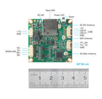 Module WiFi Habolink BF21 4G Cat4 2,4 GHz 300 Mbps pour caméra IP 38x38 mm, interface TTL Plug and Play