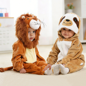 Disfraz de Animal TONWHAR para Niños, <span class=keywords><strong>Pijama</strong></span> de León o Perezoso con Cremallera Bidireccional, Temporada Primavera/Otoño - Product Image 1