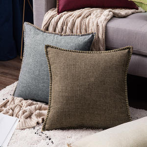 Fabricant personnalisé style simple décoration de la maison40x40 50x50 <span class=keywords><strong>housse</strong></span> de coussin 45x45 luxe géométrique <span class=keywords><strong>lin</strong></span> jeter taie d'oreiller - Product Image 4