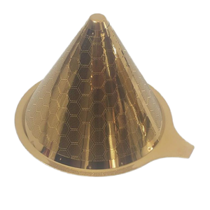 Coador de Café Reutilizável de Aço Inoxidável Pour Over Cone com Malha de Camada Dupla 304 Filtro de Chá Funil de Separação Prata Filtro Cônico - Product Image 6