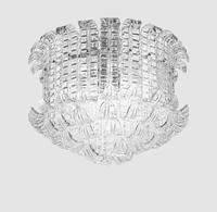 Lampes de salon de style français, lustres rétro pour villa et duplex, lampes en verre artistique américain pour salle à manger principale et chambre à coucher