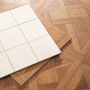 Parquet Versailles en Padauk de qualité AB, multicouche, couleur naturelle, lisse, imperméable, avec système T&G, 15 mm, pour sous-sol - Product Image 3