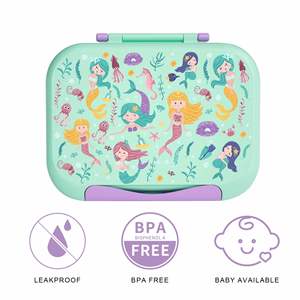 Factory Price Cute Stainless Steel Dual-Tier BPA Free Eco-Friendly Durable Portable Bento <b>Lunch</b> <b>Box</b> Heatable Leak Proof Food - Product Image 6