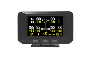 Vrachtwagen Tpms 6 Wielen Gelijktijdig Display Band Druk Monitoring Systeem Ondersteunt 0-18bar, Interne/Externe Sensoren Rs232 + Gps