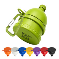 Conteneur de voyage portable 2-en-1 pour protéines en poudre 150 ml – Entonnoir pratique en PP pour protéines, suppléments et bouteilles d'eau