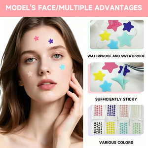 Patchs Hydrocolloïdes <span class=keywords><strong>Anti</strong></span>-Acné Multicolores en Forme d'Étoile – Modèle Étoiles pour Dissimuler les Imperfections – Marque Privée – Patchs <span class=keywords><strong>Anti</strong></span>-Boutons pour Tous Types de Peau - Product Image 2