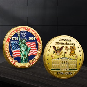 Moneda Conmemorativa del 250 Aniversario de la Estatua de la Libertad, Moneda Patriótica Coleccionable Estadounidense, Lista para Enviar y Grabable - Product Image 1
