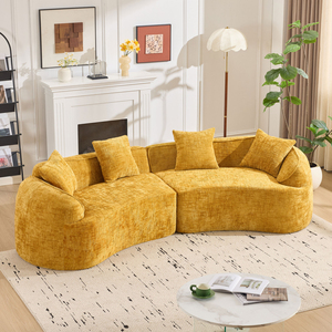 Paquete de Cartón Envasado al Vacío, Blush, Esquinas Curvas, Lovesea, Tela con Rayas Extra Grandes, Tejido Ecológico, Moderno, para Interiores - Product Image 5