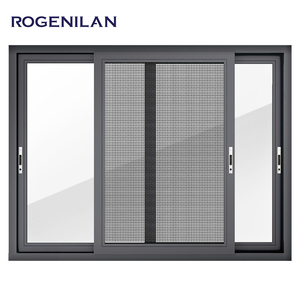 Rogenilan 100 Series 2-Theo Dõi Nhôm Khung Đôi Tráng Men Cách Nhiệt Cửa Sổ Trượt Lưới Tản Nhiệt Trong Cửa Sổ Thiết Kế - Product Image 4
