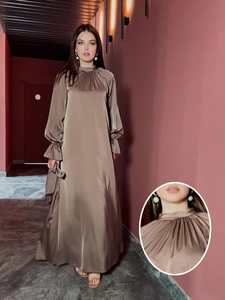 Nuevo Diseño Elegante Abaya Islámica Brillante Vestido Musulmán de Dubái para Mujeres Musulmanas - Product Image 6