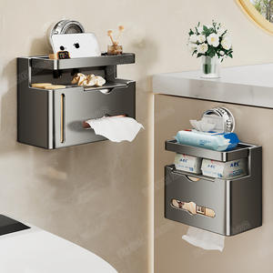 Portarrollos de Papel Higiénico Rectangular con Ventosa Bluewave, Montaje en Pared sin Perforaciones, Multiusos - Product Image 4