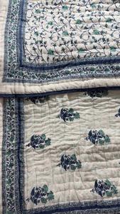 Diseño Premium bloque de mano impreso algodón Kantha edredón cubierta Floral al por mayor hecho a mano Patchwork verano manta colcha - Product Image 6