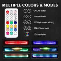 Barre lumineuse LED tout-terrain de 20 pouces, kit de barre lumineuse LED RGB avec contrôle par application, plug and play, barre lumineuse LED combinée pour camion