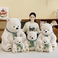 Boneka Beruang Kutub Tenggelam Mia Wholesale Plush, Boneka Teddy Bear, Mainan Hewan Isi Dakron, Logo Dapat Disesuaikan untuk Hadiah Anak-Anak