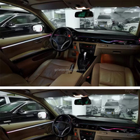 Sistema de Iluminación Interior para Auto Autowellus 12V 3-5W, E90 E92 E93 2005-2012, Estilo Galaxy de Lujo, Luz Ambiental para el Tablero y la Pantalla