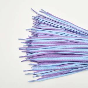 البوليستر الأربطة بدون موك الملونة شقة نسج 8 مللي متر أربطة أحذية على أربطة الحذاء - Product Image 3