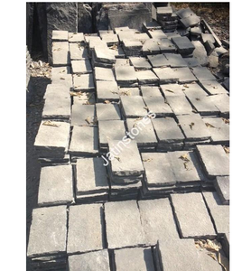 Dalles de pierre calcaire naturelle noire du Rajasthan, qualité supérieure, carreaux de pierre calcaire polis pour les murs, les sols et les espaces extérieurs de la maison - Product Image 4