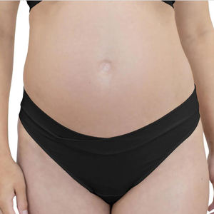 Culotte <span class=keywords><strong>string</strong></span> de maternité en bambou sans couture croisé sexy et confortable meilleur sous-vêtement de <span class=keywords><strong>grossesse</strong></span> sous la bosse doux et respirant - Product Image 4